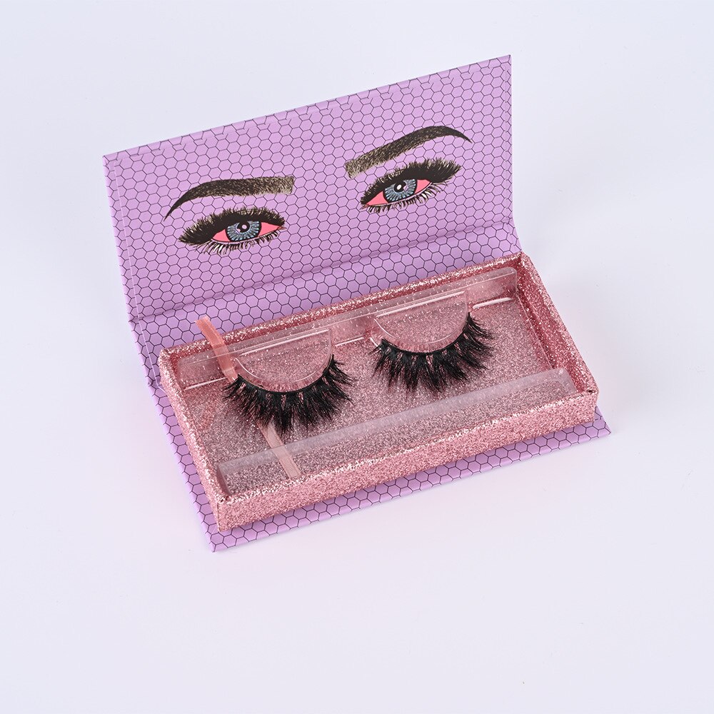 Eyelash Packaging Box 10/30 Pairs Empty Lash Packaging with Tray Rectangle Case 25mm Mink Lashes Box Eyelashes Package: 10box with tray / A