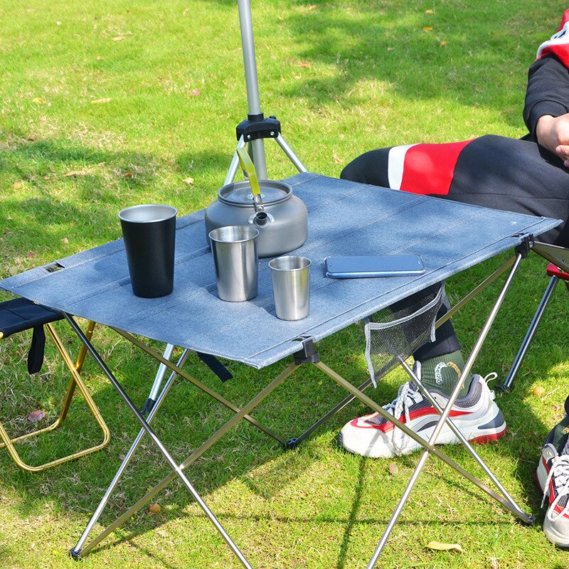 Portable Outdoor Folding Table Ultralight Aluminum Alloy Collapsible Desk for Camping Fishing Picnic