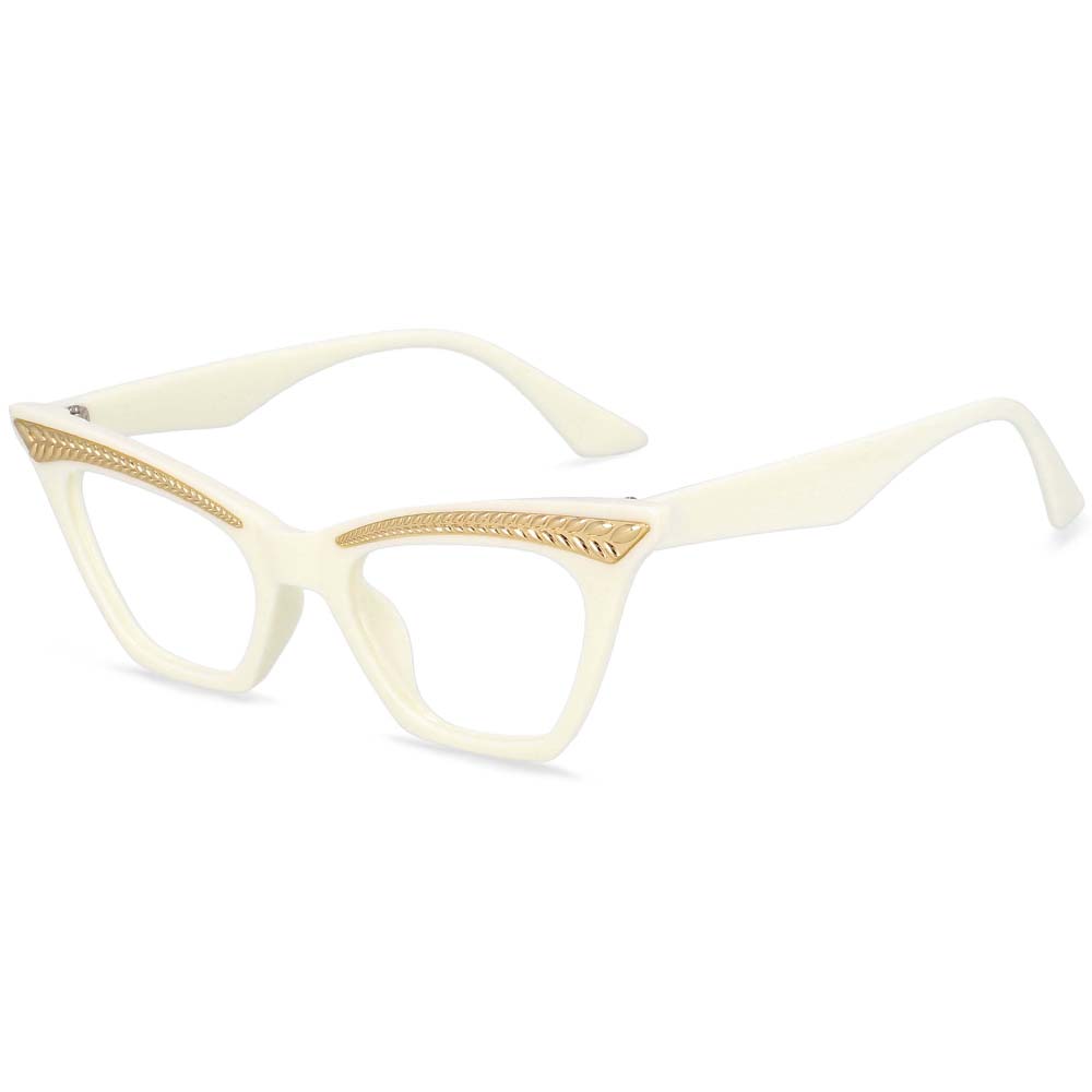 54373 Cat Eye Anti Blauw Licht Computer Brilmonturen Vrouwen Mode Brillen: Clear