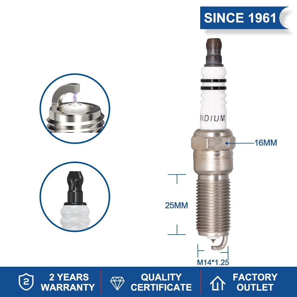 Reemplazo de vela para Denso ITV20, Bujia, iridio, QH6RTI, Mazda 3, 5, 6, CX-7, CX-9, MX-5, Miata, Halte, Cadillac, ATS