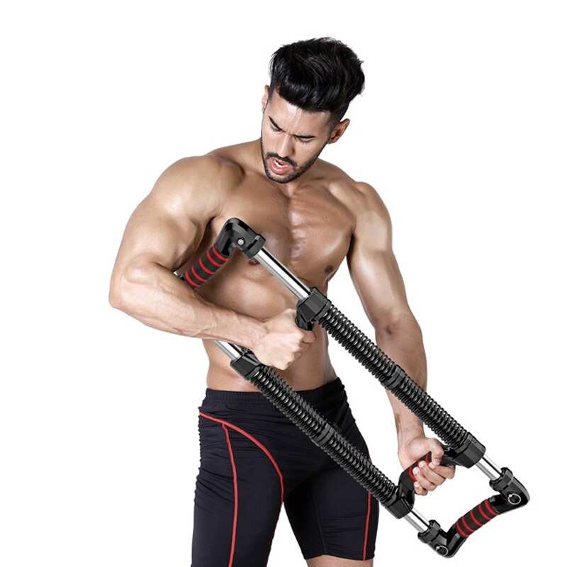 Expansor de pecho de fuerza de brazo, dispositivo de agarre de mano ajustable de dos vías para hacer ejercicio, Power Spring Power Twister