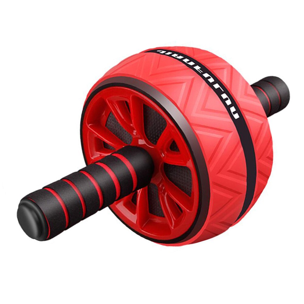 Ab rulle store hjul abdominal muskel træner til fitness ingen støj ab rullehjul hjemme træning træning fitnessudstyr: Rød
