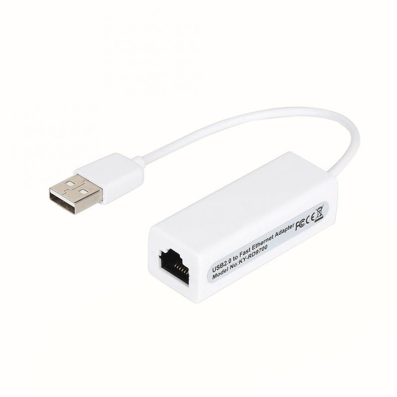 1PCS USB Ethernet Adapter Network Card USB To Ethernet RJ45 Lan For Windows 7/8/10/XP RD9700 USB Ethernet Omputer Cables