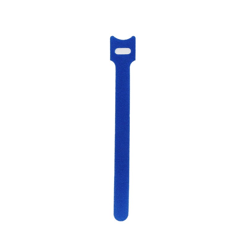 30pcs Reusable Cable Ties Cord Nylon Strap Hook Loop Tidy Organiser Tool Tidy Hook T-type Velcro Cable Tie 1.2x20cm Multi-color: Blue