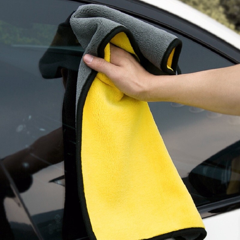 Serviettes de lavage en microfibres pour soins de voiture, serviette forte et épaisse en Fiber de peluche, nettoyage, détail automobile