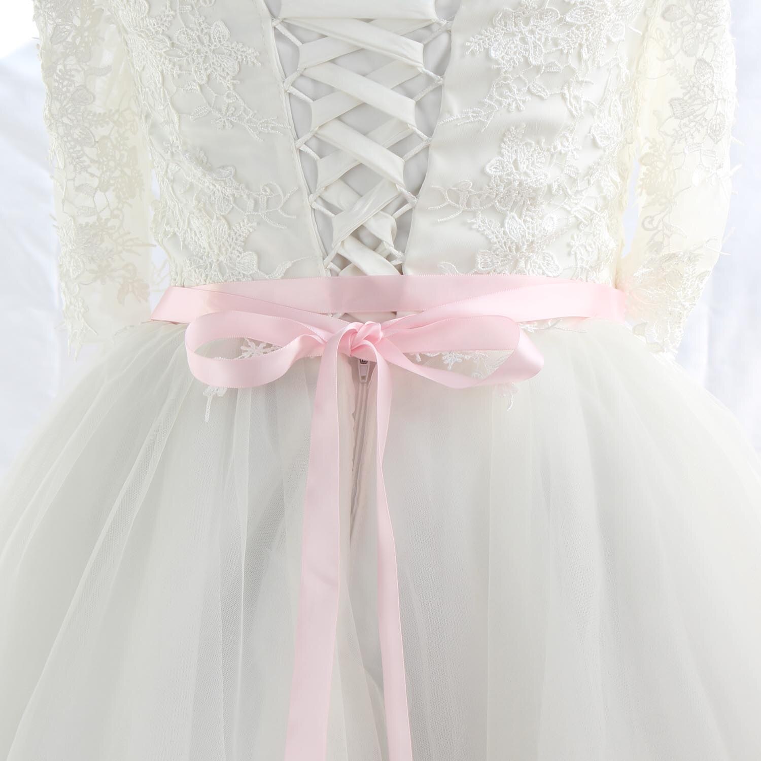 Bruids Trouwjurk Riem Kristal Strass Riem Jurk Diner Gordel: pink