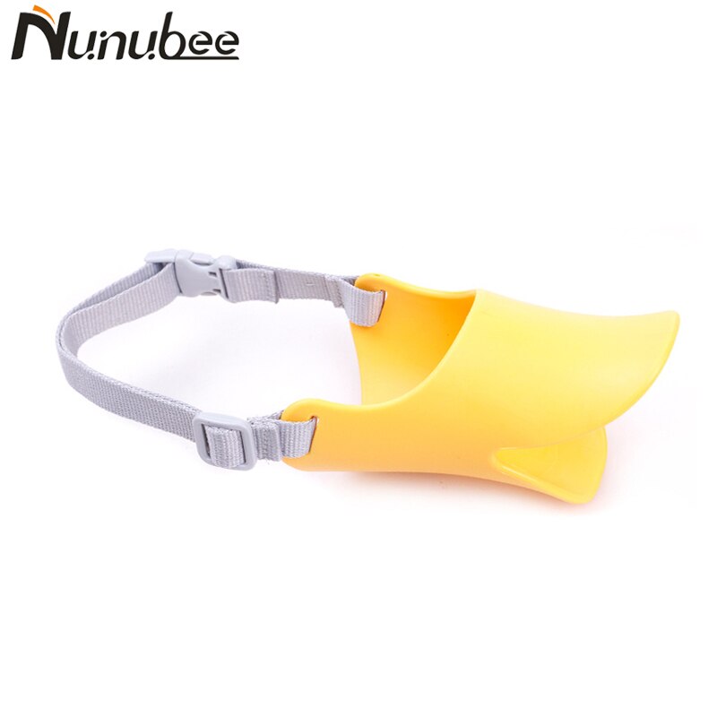 Nunubee Dog Muzzle Silicone Duckbill Cute Duck Mouth Muzzle Bark Bite Stop Small Dog Anti-bite Masks For Dog Pets Products