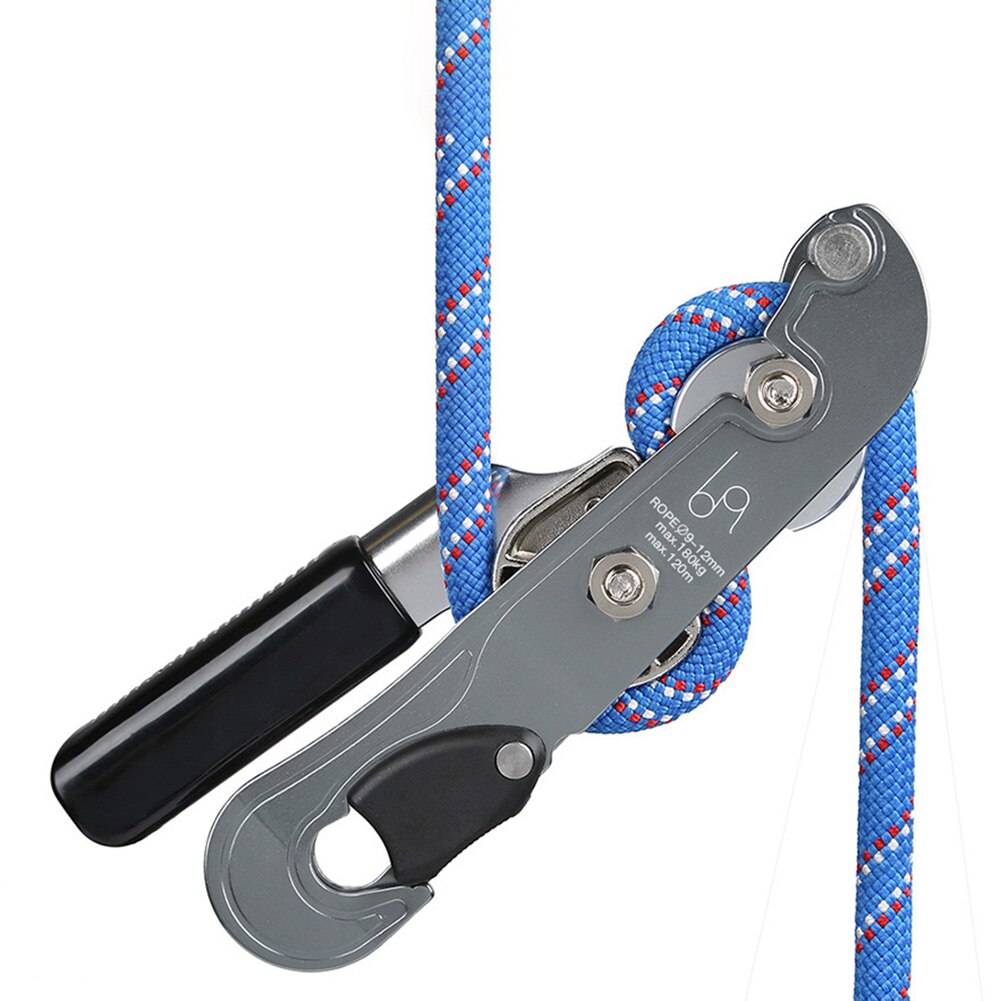 Outdoor Sport Rock Climbing Descent Device Handle-Control Downhill Descender Wall Cleaning Rappelling Brake Device