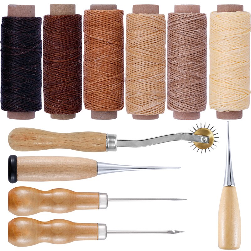 Ejoyous Leder Werkzeug Schnürung - Desktop Nähen Klemme Aus Buche