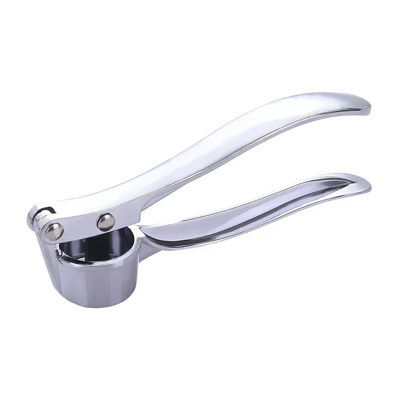 Stainless steel manual small garlic press for pounding garlic paste, kitchen supplies, manual garlic press kitchen items