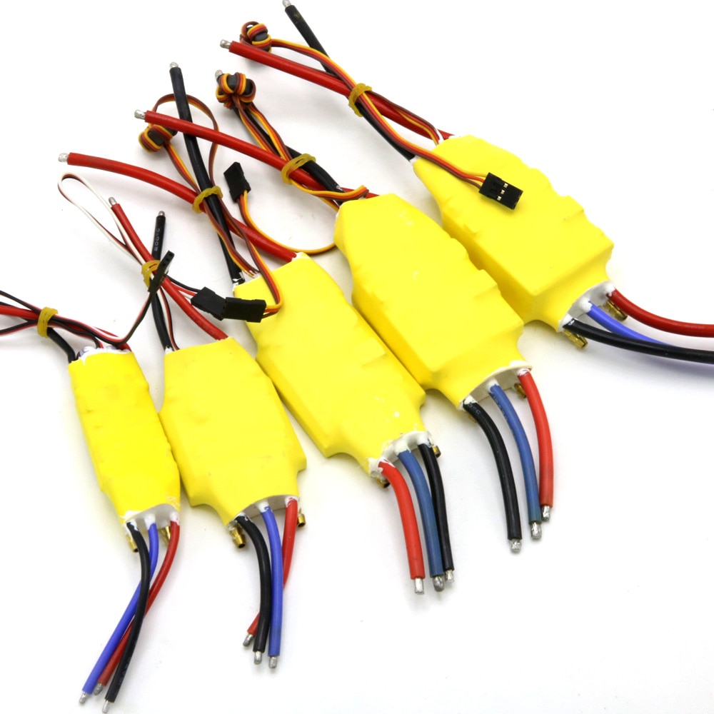 RC ESC - 30A/50A/80A/100A/200A - 5V/3A UBEC - Brushless Speed Controller for RC Boats & Airplanes