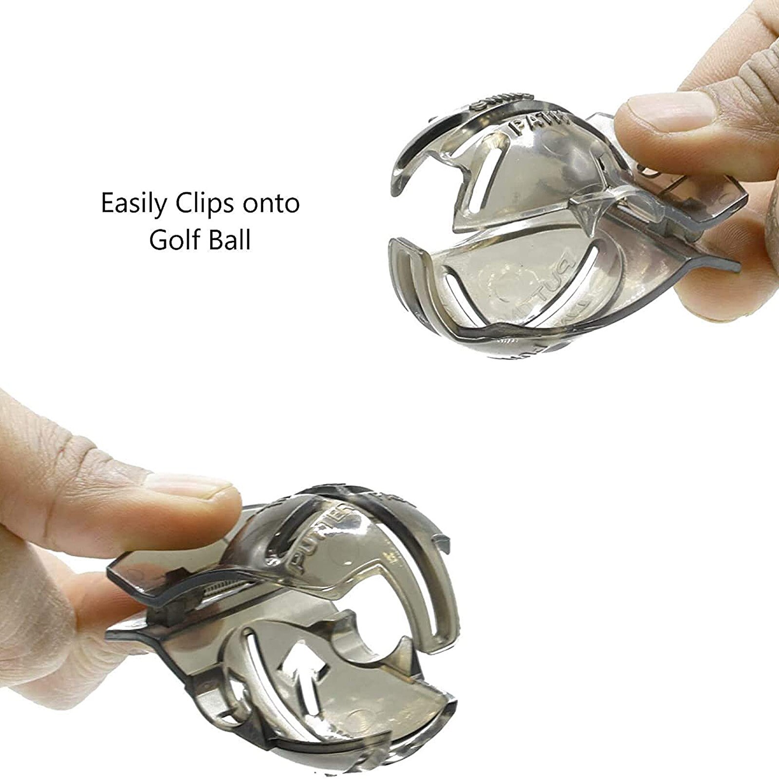 2pcs Golf Ball Alignment Line Marker Marks Template Draw Mark Positioning Ball Clip Template Alignment Putting Putt Linear