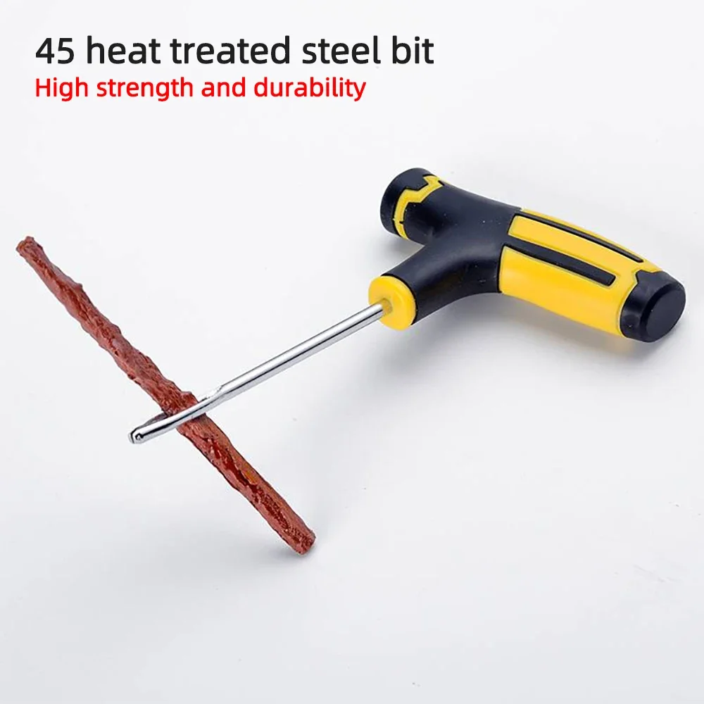 Reparatieset voor motorfietsbanden Autopannen Plug Gereedschap Bandenpunctie Noodsituatie voor bandenstrips Roeren Lijm Reparatieset