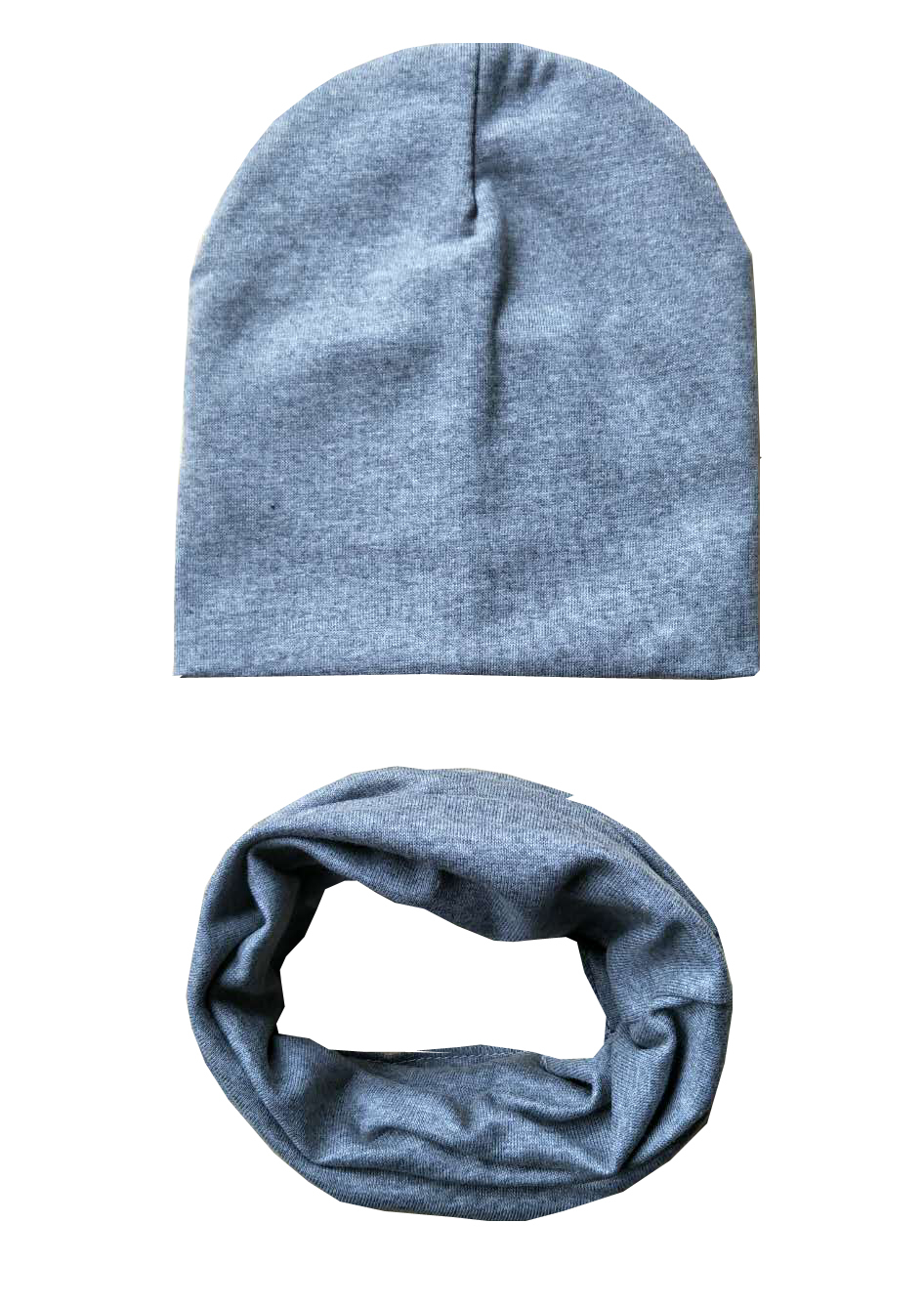 MAYA STEPAN 1 Set Winter Autumn Baby Hat Girl Boy Cap Cotton Scarf Beanie Infant knitted toddlers Children Crochet Snood Cloth: Dark Grey