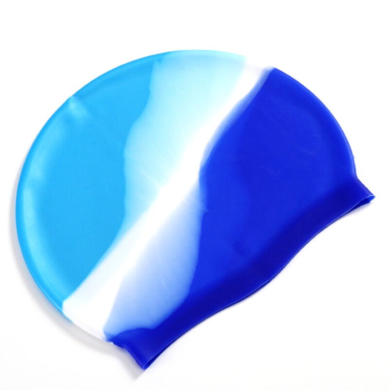 Cuffie da nuoto impermeabili in silicone sport nuoto cappello da piscina cuffia da nuoto formato libero per uomo e donna adulti