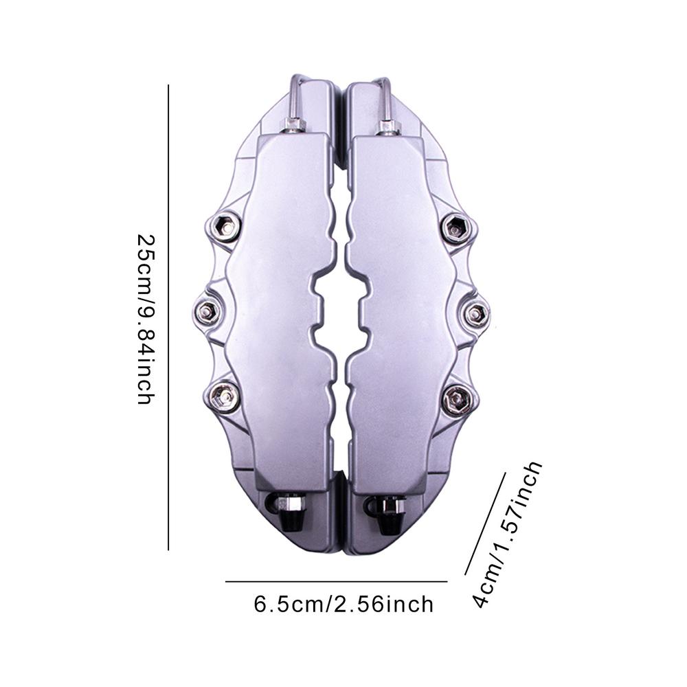 Remklauw Covers 2 Stuks Auto Disc Remklauw Covers Voor 2 Stuks Achter Remklauw Cover Guard Protector Cover Universal voor Front