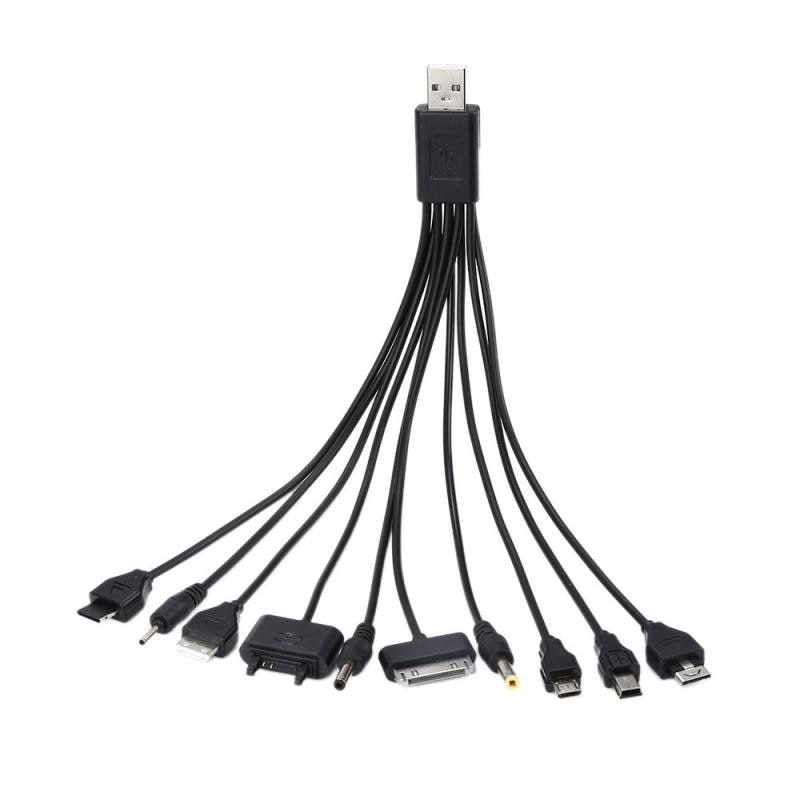 10 In1 Usb-kabel Multi Pin Socket Universele Multi Pin Transfer Charger Pin Connector Multiconector Usb Data Cord Kabels Voor pc