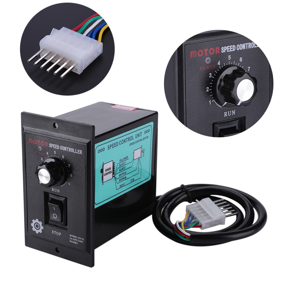 400W Ac 220V Ac Motor Speed Controller Motor Speed Pinpoint Regulator Controller Vooruit En Achteruit