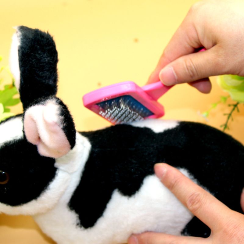 Rabbit Bathing Supplies Pet Grooming Comb Dutch Pig Rabbits Dog Comb Dry Cleaning Brush J6PD