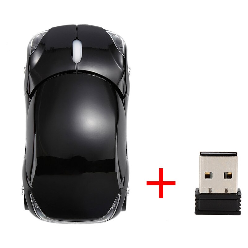 2.4GHz 1200DPI Auto Vorm Draadloze Optische Muis USB Scroll Muizen Computer Professionele Voor PC Laptop Met USB ontvanger: 1