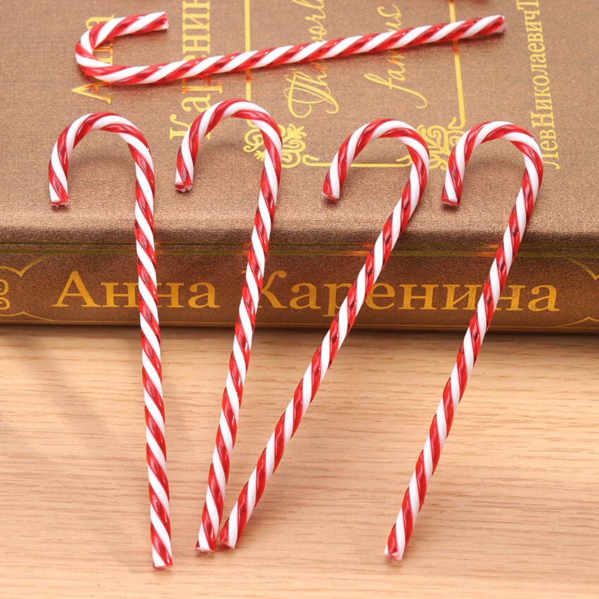 6PCS/Pack Christmas Cane Candy House Decoration Christmas Decorations For Tree Year Decoration