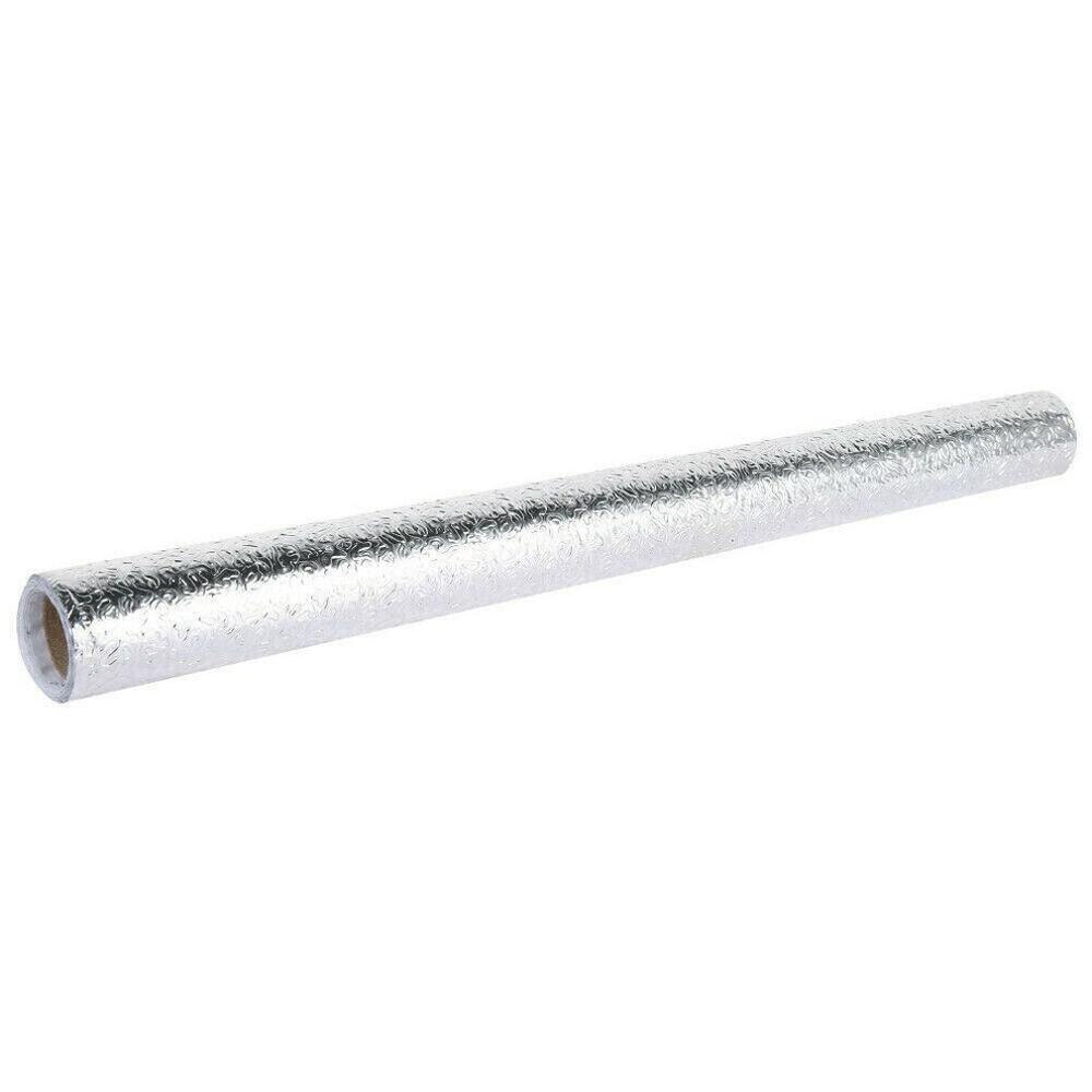 Kithchen High Temperature Oil Stickers Waterproof Self-Adhsive Wall Stickers Cabinet Wallpaper Aluminum Foil Cabinet Wallpaper: Orange peel / 40cmx1m