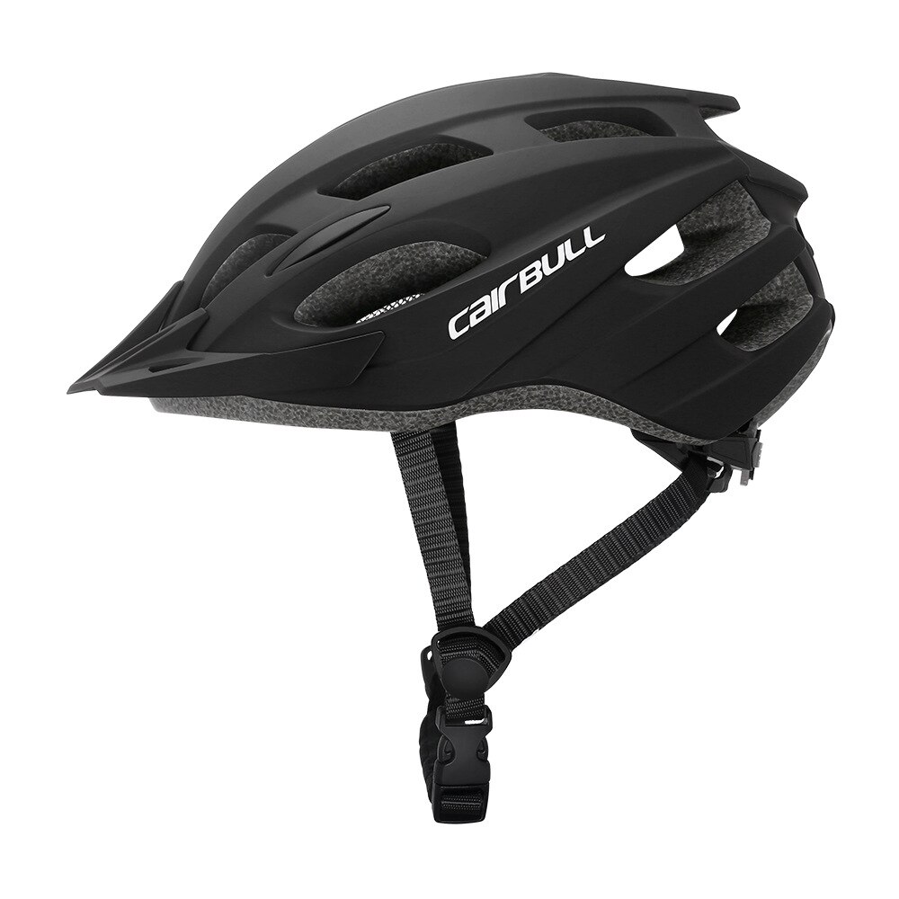Cairbull Casque De Vélo Visière VTT casque PC + EPS Hommes Femmes loisirs En Plein Air Sport vélo De Route Casque De Vélo Vélo Équipement 55-61cm: Black