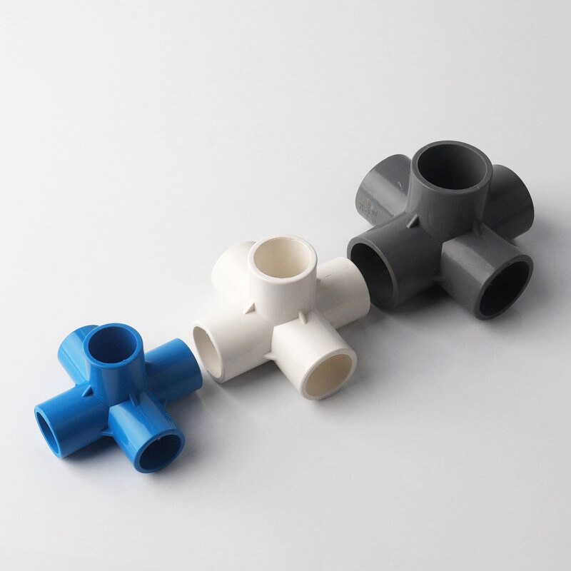 10Pcs 20 25 32 40 Mm Pvc Pijp Vijf-Weg Connector Drie-Dimensionale Aansluitingen Voor Diy Kledingkast tent Kas Skelet Gezamenlijke
