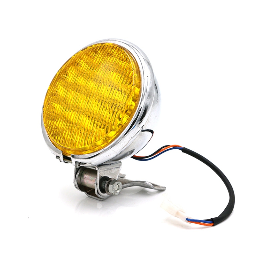 5" inch Motorcycle Headlight Amber LED Light 35W 12V Round LED HeadLamp For Cafe Racer Moto Accessories