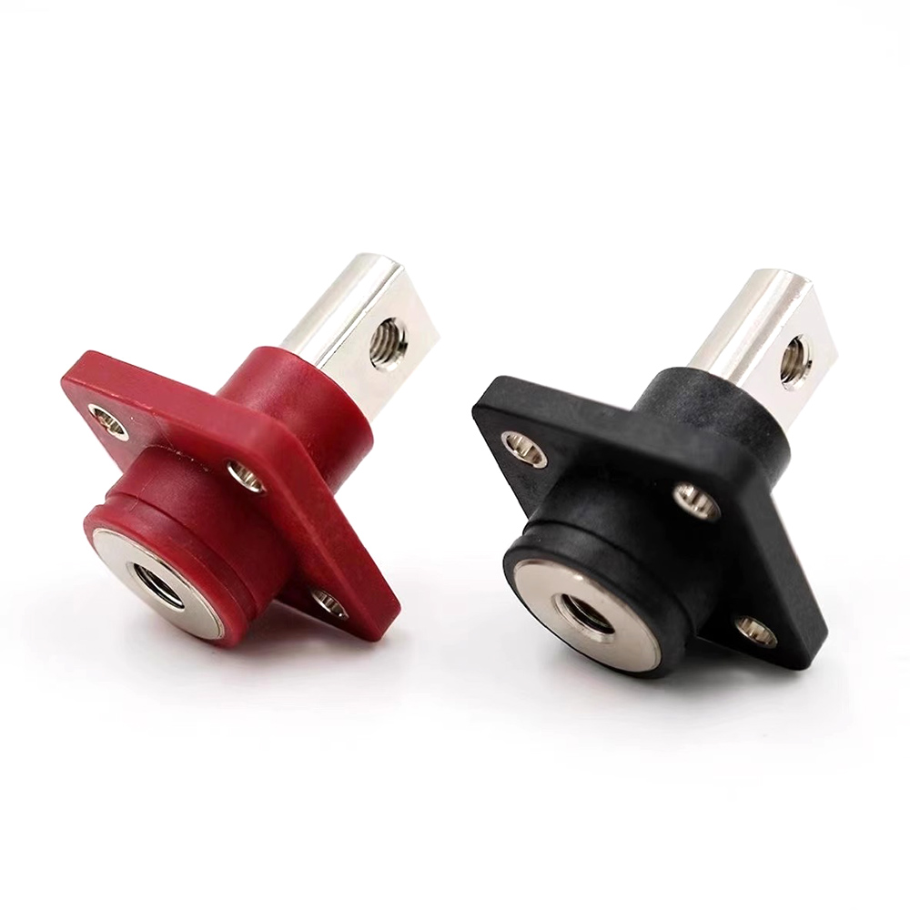 200a Koperen Lithium Batterij Terminal Connector Energie-Opslag Terminal Batterij Connector Adapter Vierkante Energie-Opslag Connector