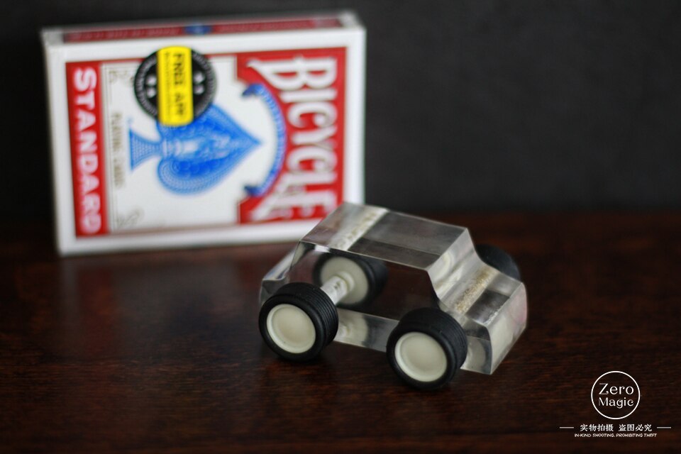 Kristall Auto Buggy Magie Trick Karte Finden Die Karte Magie Requisiten Karte Close Up Magie Zubehör Gimmick Komödie Lustige