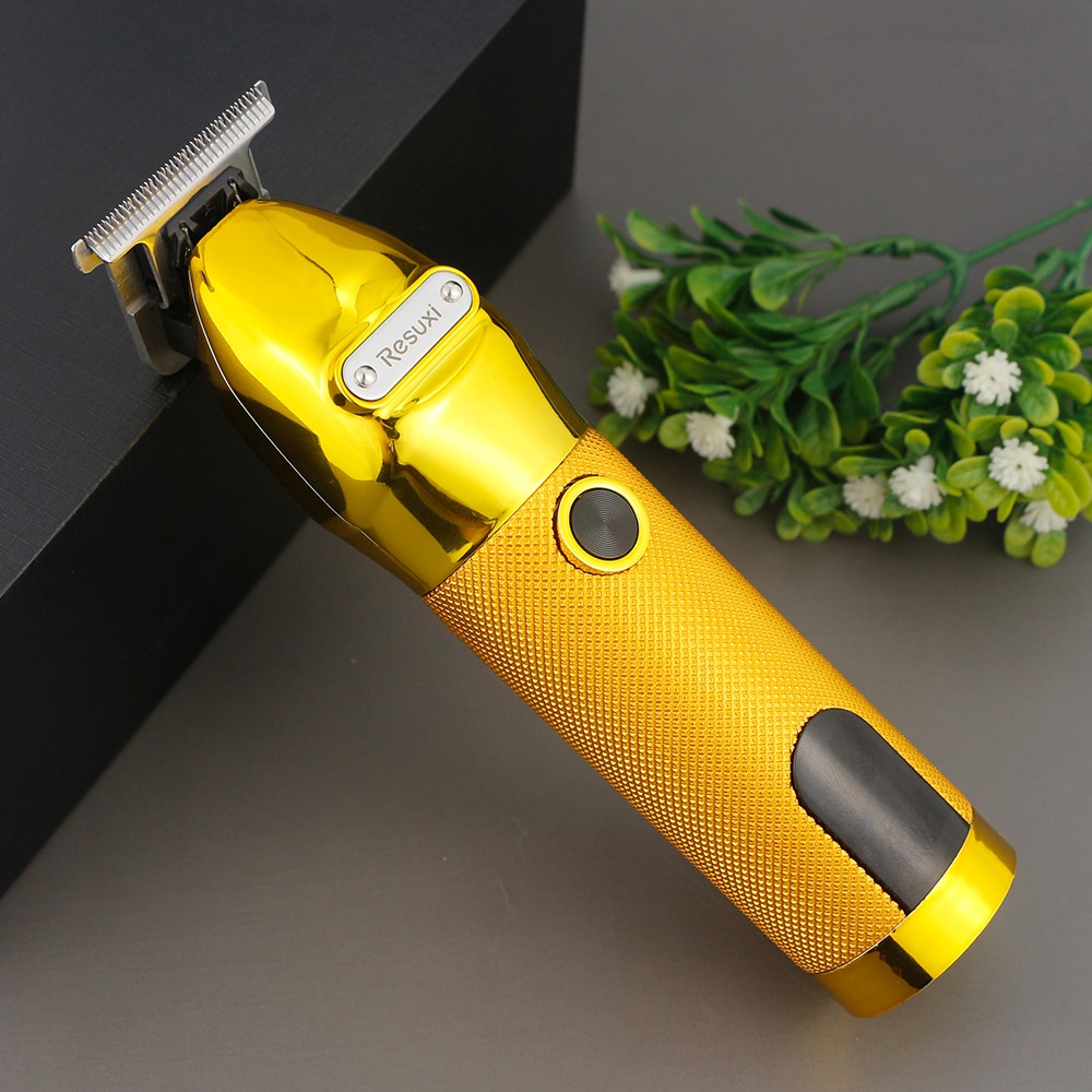 T-Klinge Waschbar Rasierer Haar Haarschneidemaschine wiederaufladbare Barbier 0mm Rasierer Männer haarschnitt Styling werkzeug Barbier Bart Trimmer Haar maschine