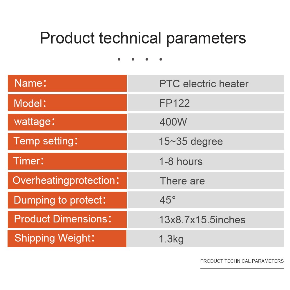 DUOLANG Elektrische Kachel Haard Kachel Draagbare Kachels voor De Thuis met 3D Vlam Effect, Thermostaat Afstandsbediening, 400 W, Zwart
