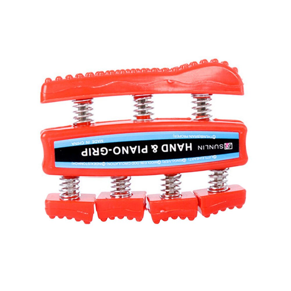 Spring Finger Power Strengthener Hand Grip Exercise Trainer Fitness Equipment: Red