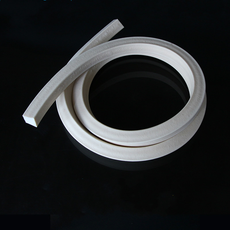 3mm 4mm 5mm 6mm 8mm 10mm vierkante witte siliconen schuimende strip voor afdichting rechthoek siliconen schuimende afdichtstrip