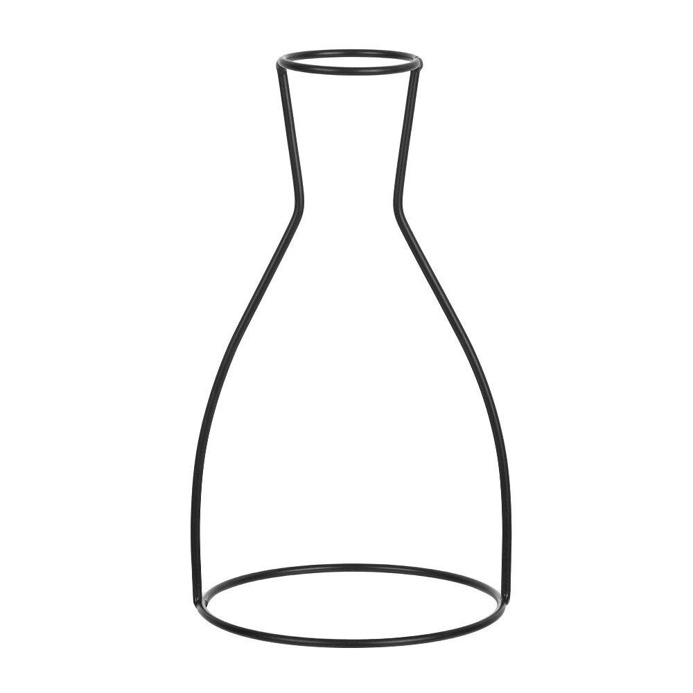 8 Types Nordic Style Iron Line Flower Vase Simple Metal Plant Holder DIY Iron Vase Ornaments Table Iron Vase Rack Home Decor: 1