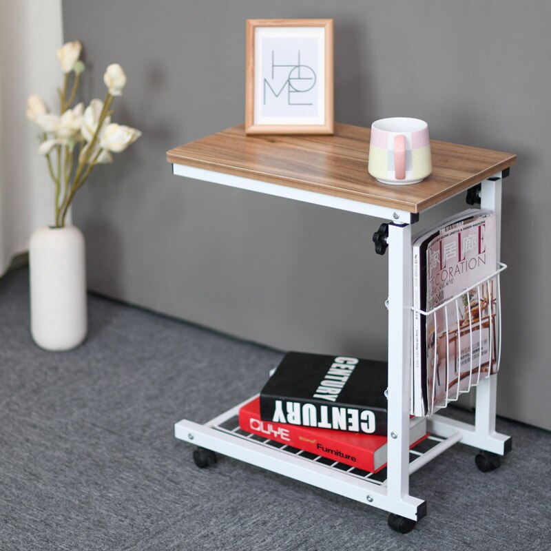 Simple Adjustable Laptop Desk BedsideTable Lifting Small Coffee Table Magazine Racks Computer Desk and Small Desk Home Furniture: B