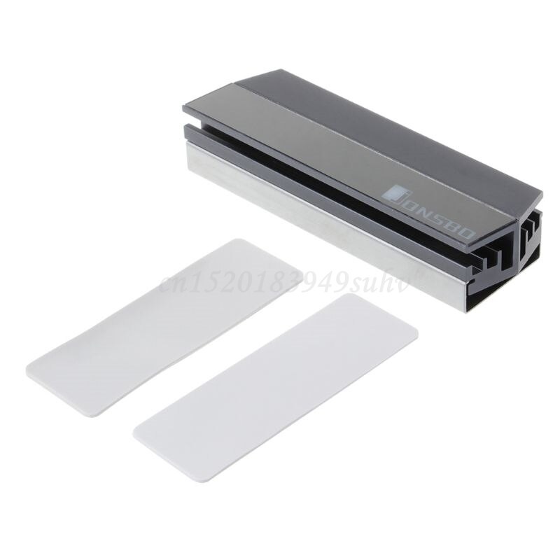 Aluminum Alloy M.2 SSD Heatsink Solid State Hard Disk Cooler Radiator Heat Thermal Dissipation Cooling Pads: Silver Grey