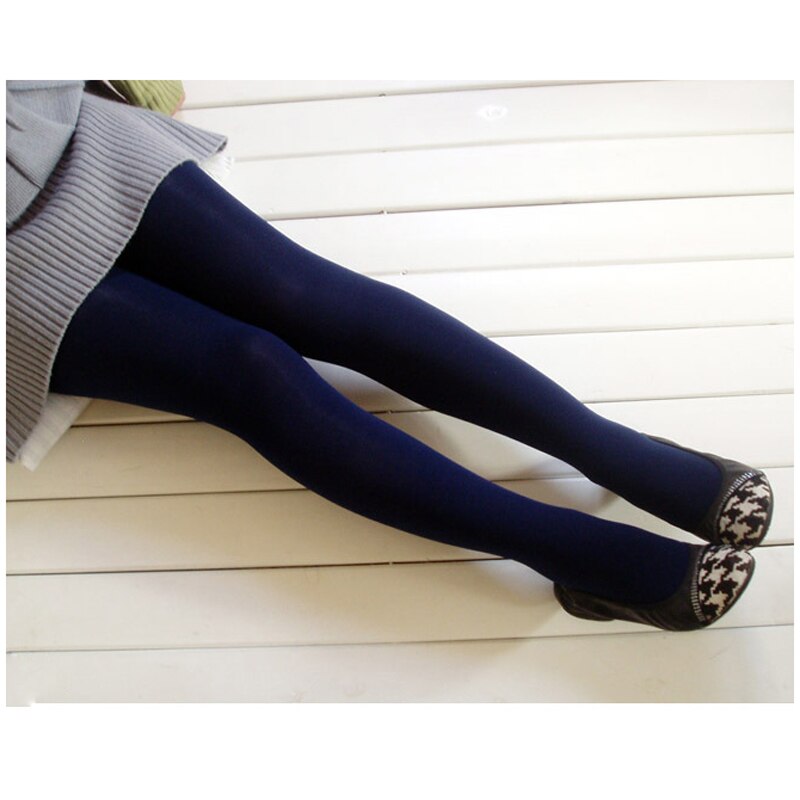 1 pçs dentro engrossar leggings quentes das mulheres legging de inverno pantyhosfemale leggings senhora leggings quente magro meia-calça para mulher: style 2 blue