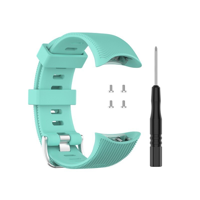 Oryginalny pasek silikonowy do Garmin Forerunner 45/Forerunner 45S/Swim 2 miękki silikonowy regulowany pasek zamienny pasek Garmin Swim 2: Teal / Swim 2