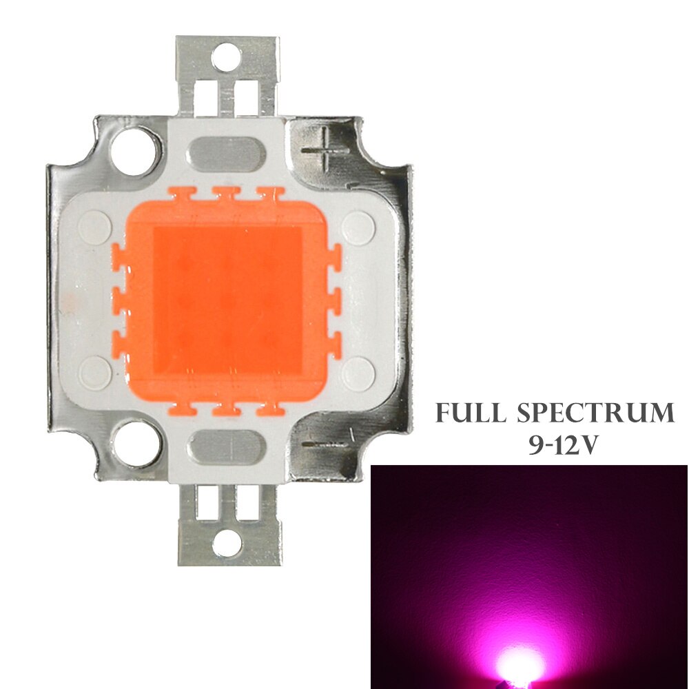 2pc fuld effekt 10w kobberramme med siliverende integreret led chip 9-12v rgb led modul med lyserød fuld speturm til projektør: Fuld spaturm 9-11v