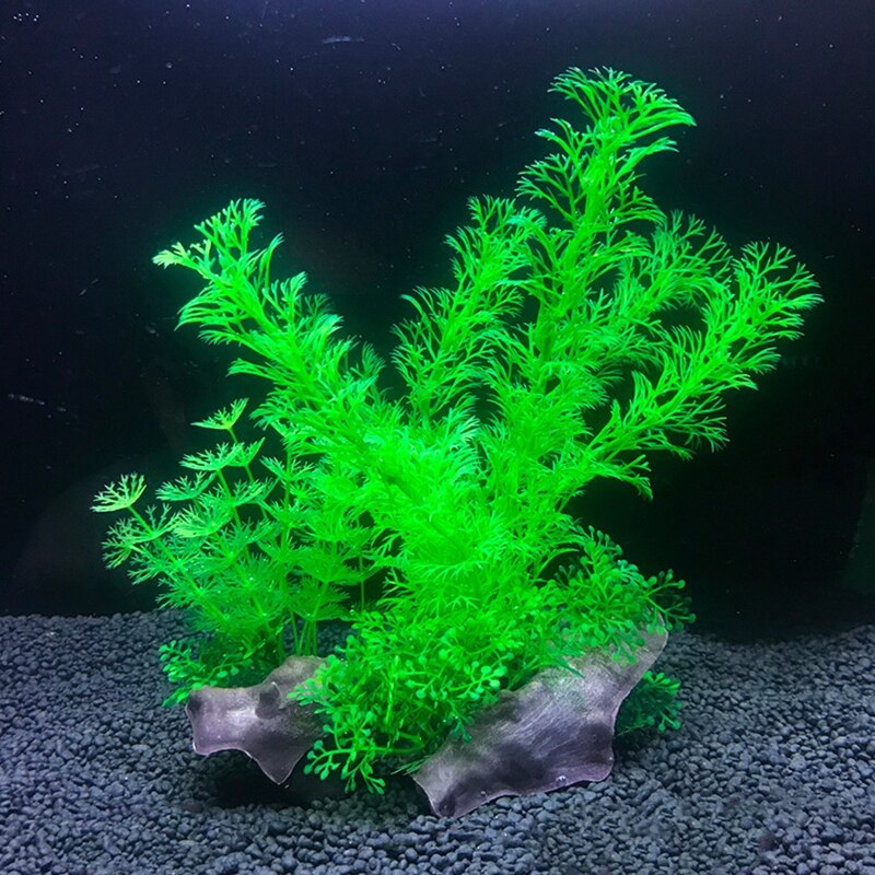 Plastic Water Planten Voor Aquarium Realistische Kunstmatige Planten Gras Ornamenten 8.7 Inch Hoge Aquarium Decoraties: K701