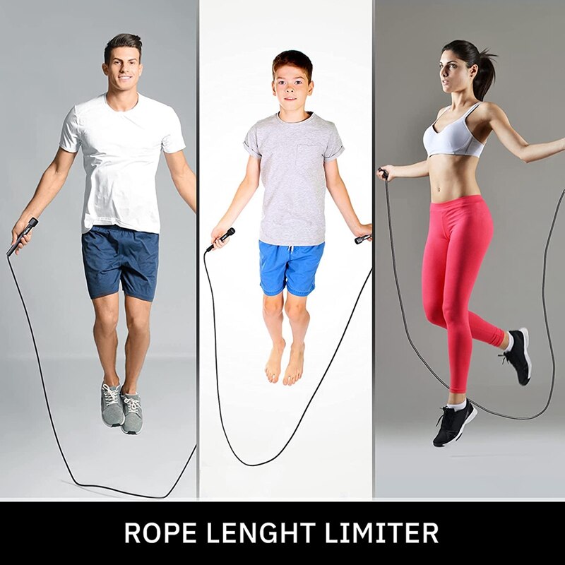 Lightweight Jump Rope for Fitness and Exercise-Adjustable Jump Ropes with Handles Jumping Rope for Workout