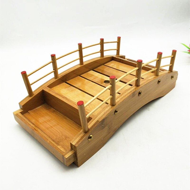 Japanse Stijl Bamboe Keuken Sushi Brug Boot Sushi Sashimi Schotel Sushi Servies Decoratie Ornamenten