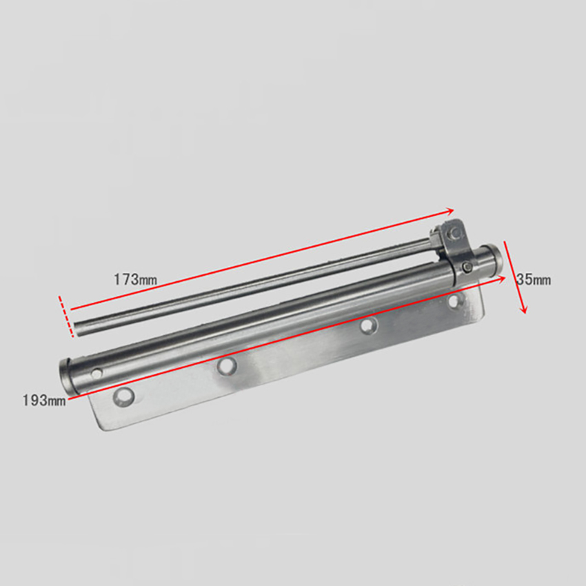 Fire Rated Door Hardware Furniture Adjustable Door Closer Stainless Steel Automatic Spring Latch Hinge For Home Office