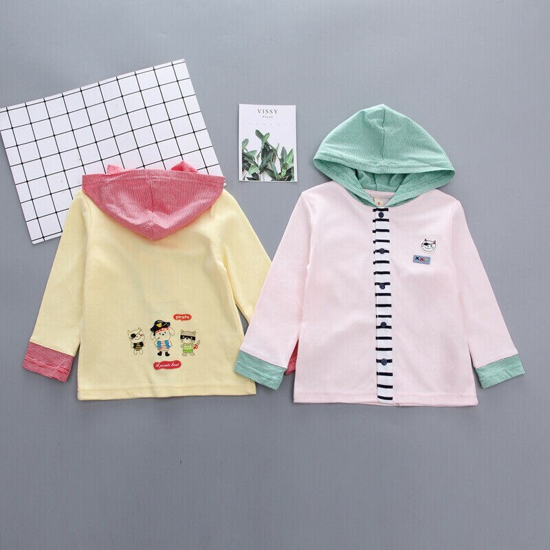 CANIS Herfst Peuter Baby Jongens Meisjes Kleding Met Lange Mouwen Patchwork Mode Toevallige Jas Knop Jas Outfit 0-3Y