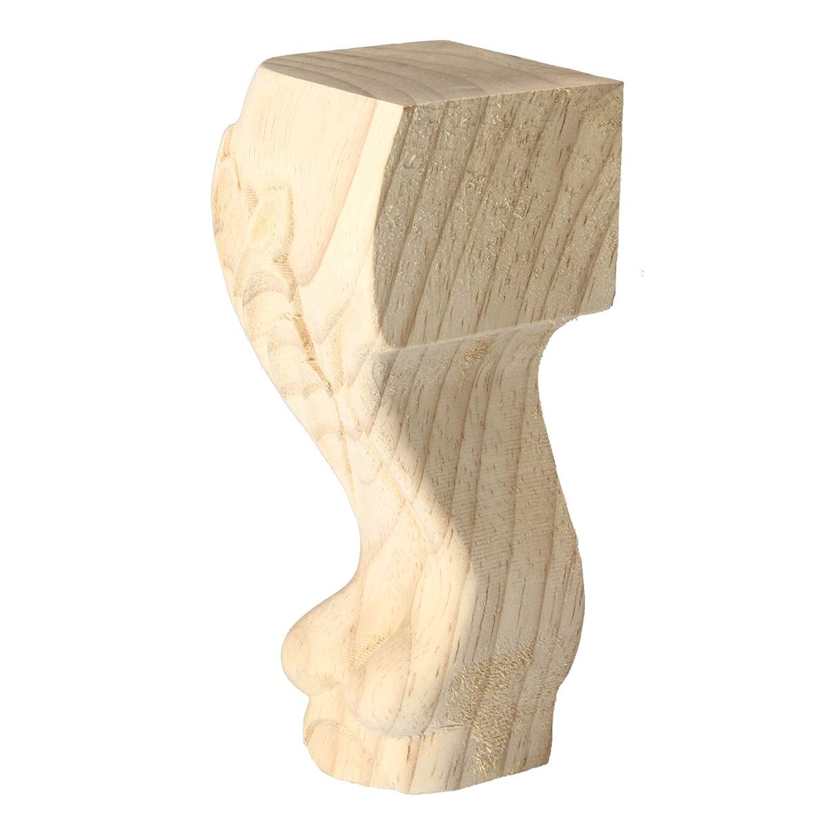 Patas de madera maciza tallada para muebles, pies de estilo europeo para muebles, muebles de TV, accesorios de decoración Vintage para el hogar, 10/15cm, 4 Uds.