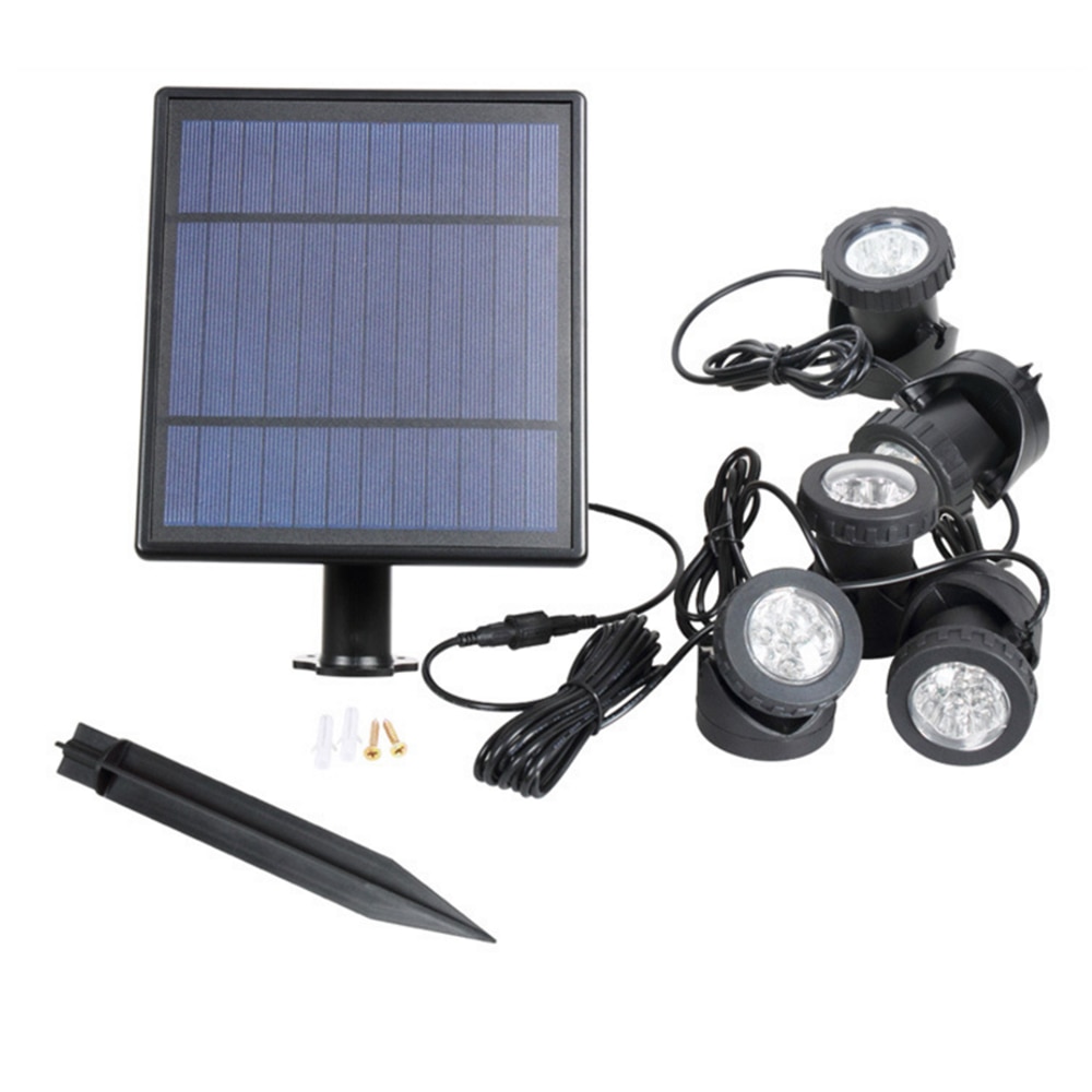 Rgb Solar Led Onderwater Verlichting Waterdichte Vijver Water Tuin Aquarium Spotlight Landschap Lamp Led Gazon Verlichting