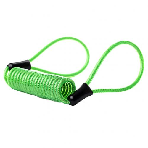 120cm Motorcycle Bike Alarm Disc Lock Herinnering Antidiefstal Beveiliging Spring Kabel Motorbike Disc Lock Herinnering Kabel Ge: Green