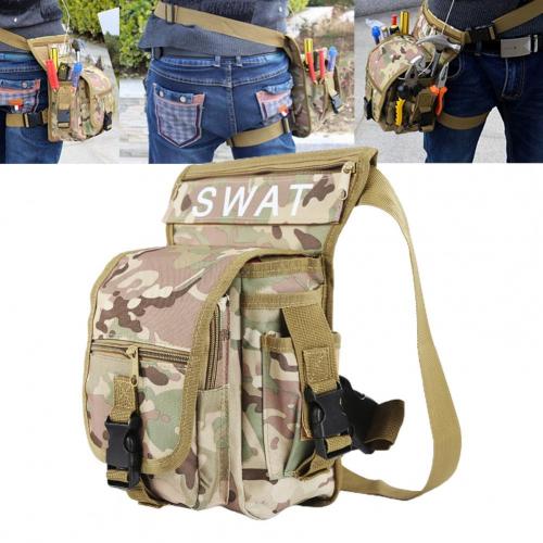 Leg Bag Unisex Waterproof Nylon Leg Bag Waist Pack for Outdoor Leg Bag: black